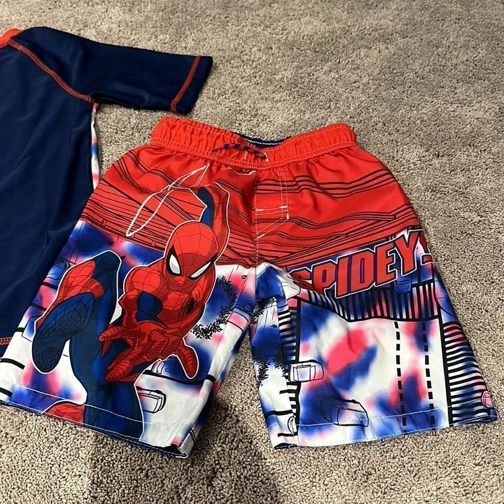 SPIDEY swim set!!! Very good condition! Size medium top and small bottom!
